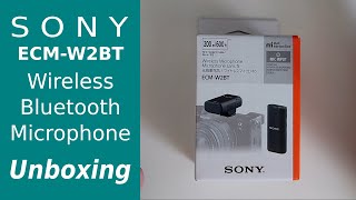 Sony ECM W2BT - Wireless Microphone Unboxing