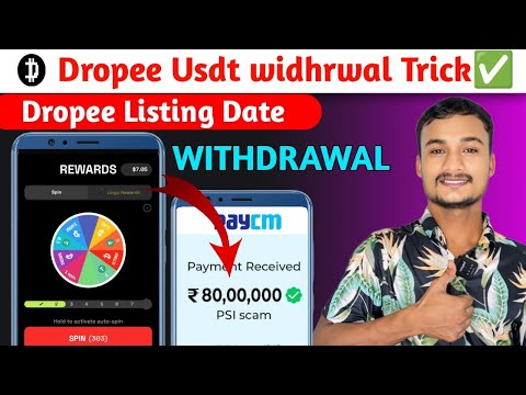 Dropee Usdt Withdrawal Trick ✅ | Dropee Listing Date Confirm | Dropee Price Confirm 🤑