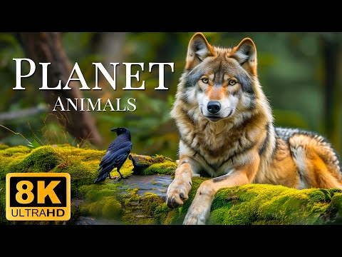 Plannet Animals 8K ULTRA HD - Wild Animals of Rainforest With Calming Music