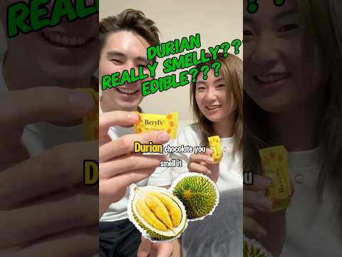 Durian reaction #foodchallenge #food #shorts