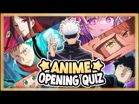 GUESS THE ANIME OPENING [Very Easy - Very Hard] 50 Anime Openings