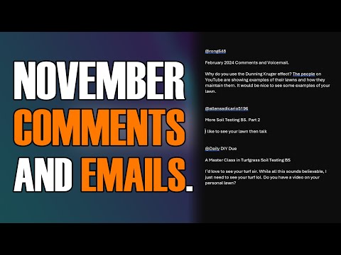 Comments and Emails.