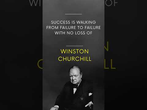 Embrace Success: Triumphing Through Failure with Unwavering Enthusiasm #shorts #winstonchurchill