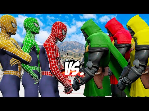 TEAM SPIDER COLOR VS TEAM DOCTOR DOOM COLOR - EPIC SUPERHEROES WAR