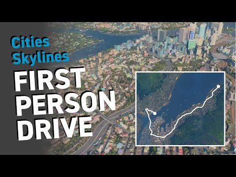 First Person POV Drive | Cities Skylines | Car Ride | City of Southport