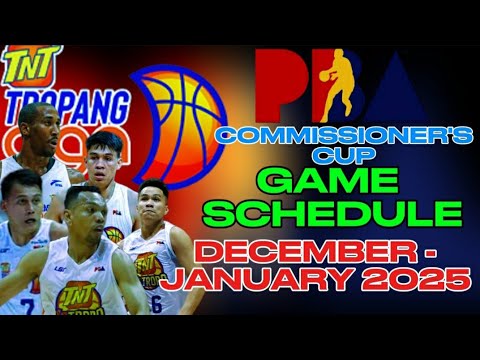 TALK 'N TEXT TROPANG GIGA GAME SCHEDULE DECEMBER 2024 - JANUARY 2025 | PBA COMMISSIONER'S CUP 2024