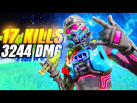 Octane 17 Kills 3,244 Damage Gameplay - Apex Legends