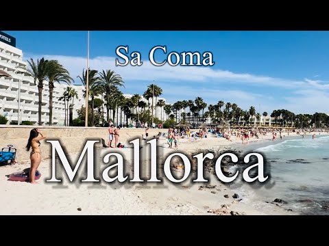 Sa Coma - Beach tour, Jun 2024 | Most Beautiful Place in Mallorca Spain 🇪🇸 [4K] Views