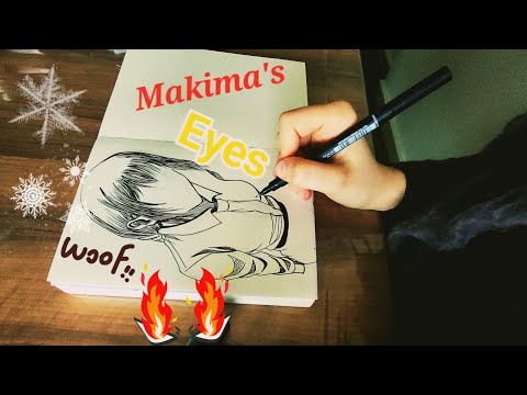 Drawing Makima And Her HYPNOTIC EYES 😵‍💫 Chainsaw Man Fanart