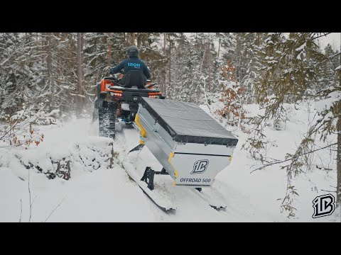 Ski Trailer OFFROAD 500 (ATV / UTV attachment) - Iron Baltic