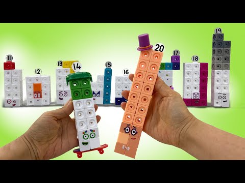 Let's Build Numberblocks Mathlink Cubes 11-20