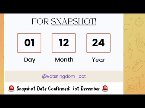 rats kingdom🐭 || snapshot date announced ✅ || same as dogs