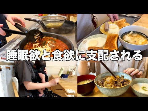 【二児ママの１日の食事】寝たい食べたいしかない / ３歳児と０歳児とのくらし