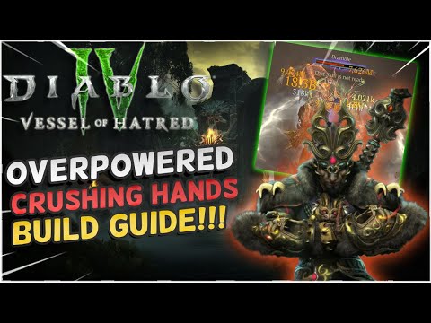 Diablo 4 OverPowered Crushing Hands Spiritborn Build Guide!