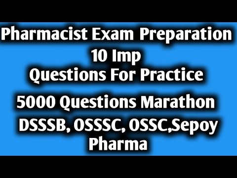 Pharmacist Exam Preparation | 10 Imp Questions For Practice | 5000 Questions Marathon @pharmamcq