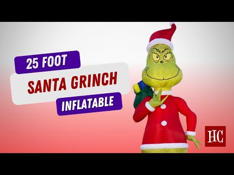 25 Foot Inflatable Santa Grinch – Bring Whoville’s Holiday Magic to Your Lawn! 🎄