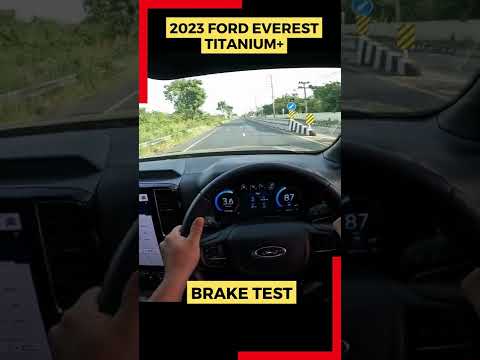 2023 Ford Everest Titanium+ Brake Test | 2023 Ford Endeavor