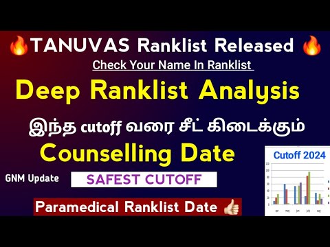 🔊 Safest Cutoff 2024 TANUVAS - இந்த Cutoff வரைக்கும் Seat கிடைக்கும் 🔊 Paramedical Updates 🔊