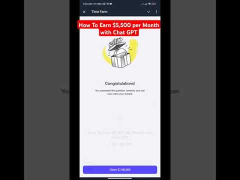 How To Earn $5,500 per Month with Chat GPT time farm daily combo time farm today code time vido code