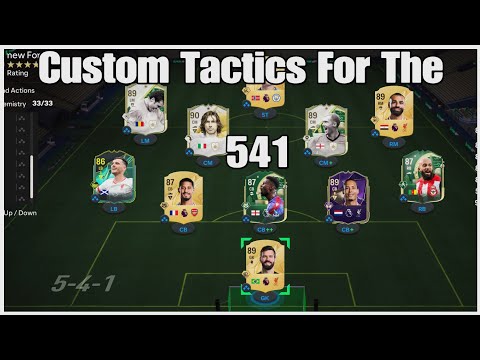 "Numero Patch" BEST Custom Tactics For The 541 (FLAT) On FC25. 😁🔥