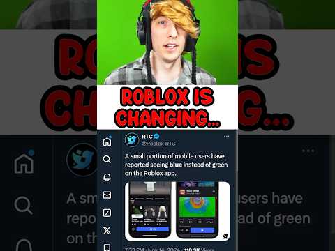 roblox is changing...