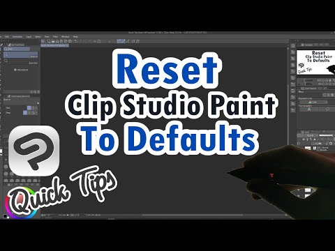 RESET Clip Studio Paint To DEFAULTS (Settings, Tools, Workspace Etc.)