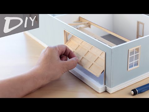 DIY Miniature Garage Door｜微缩车库门