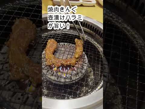 【焼肉きんぐ】さんの壺漬けハラミを焼肉店の店主が焼く！#shorts