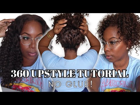 360 Invisi-Band UPSTYLE Tutorial NO GLUE Wig Install Bobbi Pin HACK with Mousse OMGHerHair