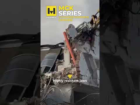 Hammer MCK SERIES at work doing an amazing job!  #excavator #demolitionequipment