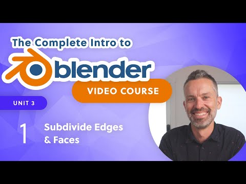 Blender Beginner Tutorial – Subdivide Edges and Faces