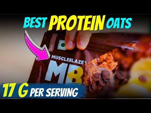 17g Protein 🤯| MuscleBlaze Chocolate Protein Oats 😋 | Honest Review #oats #breakfast #muscleblaze