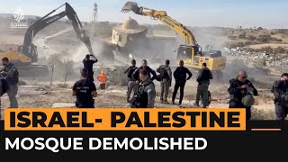 Israeli forces demolish mosque in Negev | AJ#shorts