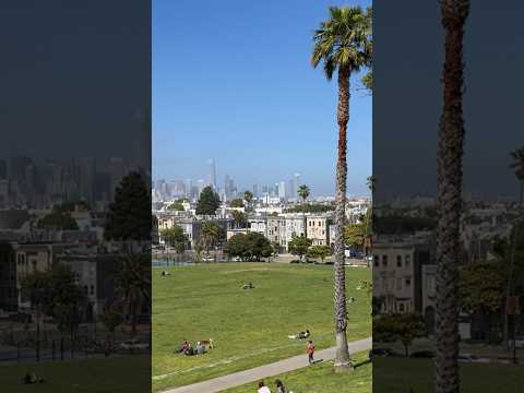 Spectacular view of downtown San Francisco from Mission Dolores Park!