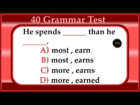 40 test - All Tenses Mixed Quiz | Verb Tenses in English Grammar | No.1 Quality English