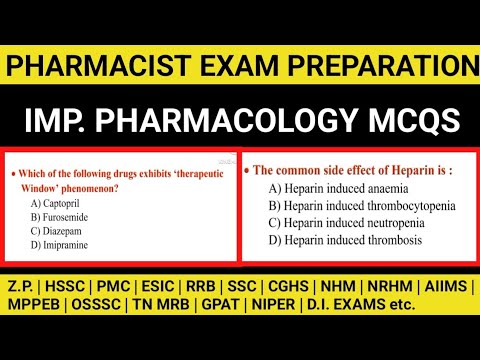 Pharmacist exam preparation | OSSSC | MPPEB | HSSC | PMC | DMER etc. Exam questions #pharmabullet