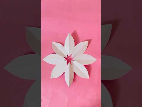 Paper flower pattern cutting #shorts