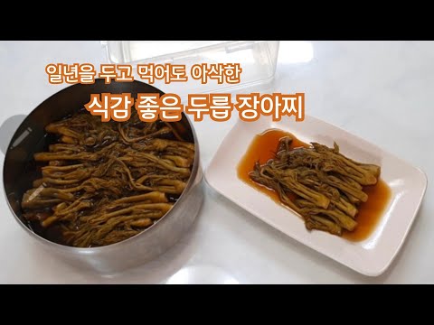 이렇게 하면 봄나물 일년 동안 저장하고 먹을 수 있다/아삭하고 식감 좋은 두릅장아찌 담는 법 함께 봐요/