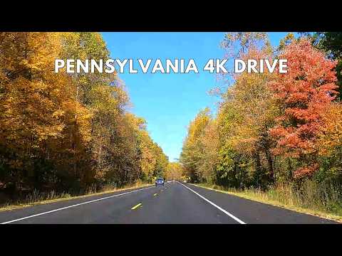 Pennsylvania Scenic Fall Drive | Bucks County 4K Autumn Driving Tour