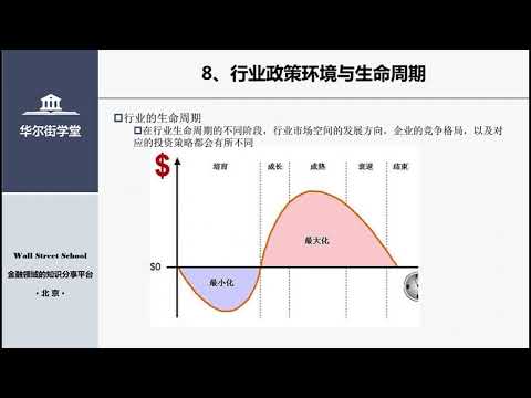 第08讲 行业的政策环境和生命周期 【华尔街学堂丨行业研究分析课程】