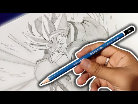 💲 $1 ART CHALLENGE ! Drawing Gogeta with only a $1 Pencil ✏️