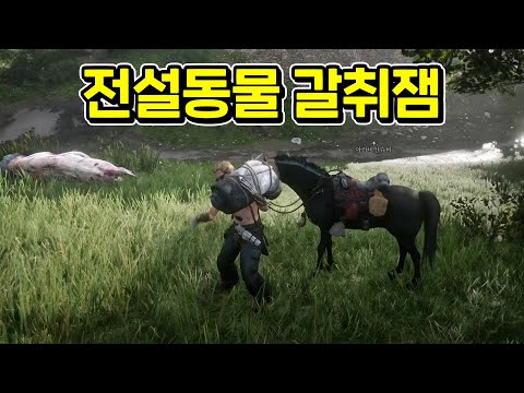 3인갱단의 전설동물을 혼자서 훔칠 수 있을까?? #레데리2 #레드데드리뎀션 #엄폐