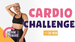 30-MINUTE NO-EQUIPMENT CARDIO & HIIT WORKOUT | BOUNCE FORWARD CARDIO CHALLENGE