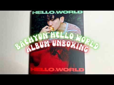 Baekhyun Hello World photobook unboxing ( long awaited 💚❤️)