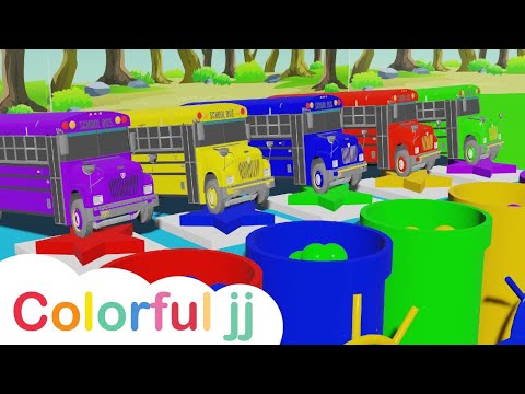 Baby Shark + Wheels On the Bus song - Soccer ball shaped wheels - Baby Nursery Rhymes & Kids Songs