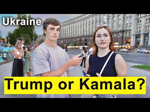 Asking People in Ukraine Who They Would Vote for in the US Elecltion