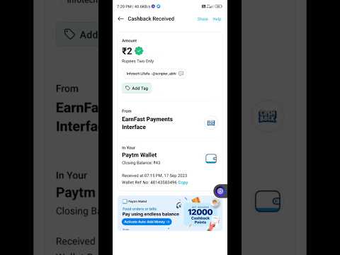 🤑Minimum Redeem ₹10 Free Paytm Cash In Wallet | New Paytm Earning App Today | Best Self Earning App