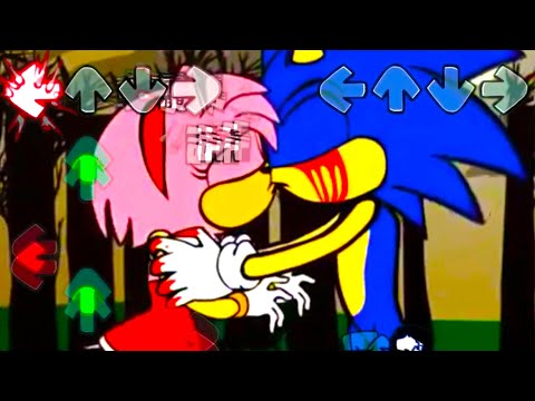 Sonic EXE Friday Night Funkin' be like VS Amy Rose + Sonic - FNF