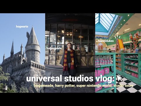 Universal Studios Vlog🤍: hogsmeade, harry potter, super nintendo world, studio tours, hollywood