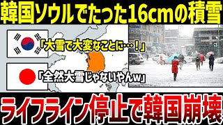 【ゆっくり解説】なぜ韓国ソウルはたった16cmの積雪で機能停止に陥ったのか？